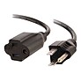 C2G 10ft 18 AWG Outlet Saver Power Extension Cord (NEMA 5-15P to NEMA 5-15R) Power Extension Cable 10 Ft