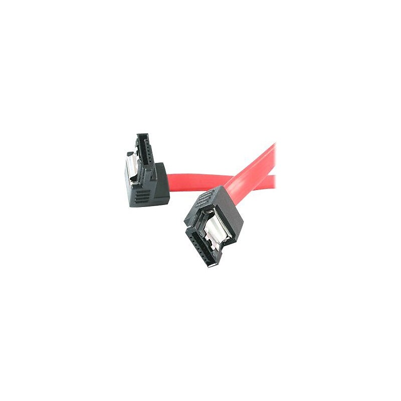 StarTech  LSATA18RA1 18" Latching SATA to Right Angle SATA Serial ATA Cable image 1