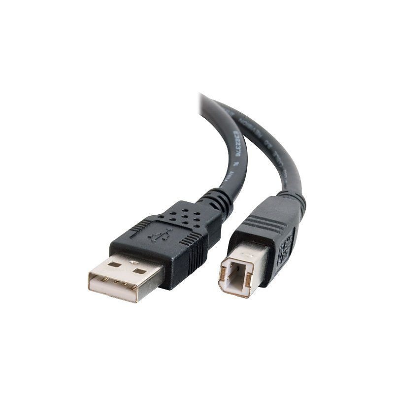 C2G 1m USB 2.0 A/B Cable - Black (3.3ft) image 1