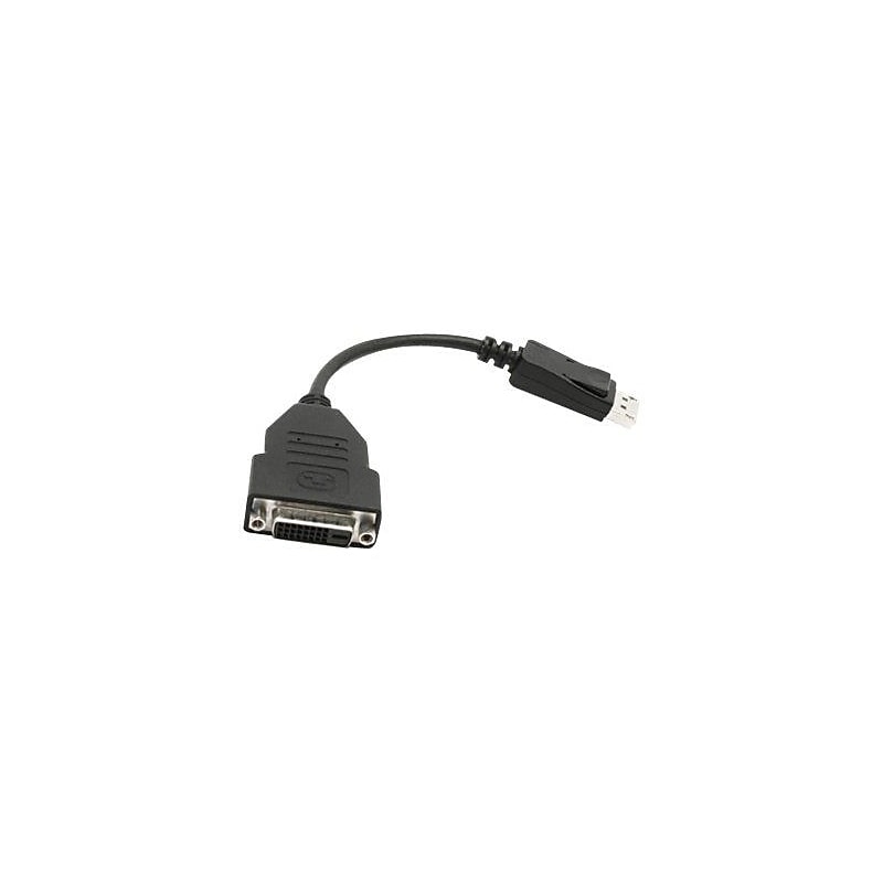 Visiontek® 900340 7" DisplayPort to DVI-D Male/Female Video Adapter, Black image 1