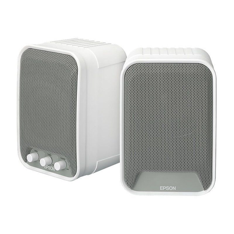 Epson® ELPSP02 30 W Active Speaker, White image 1