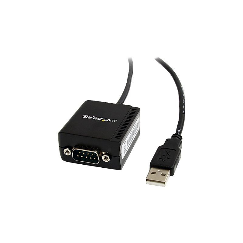 StarTech  ICUSB2321FIS 1 Port FTDI USB to Serial RS232 Adapter Cable with Optical Isolation image 1