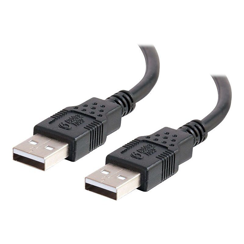 C2G 1m USB 2.0 A Male to A Male Cable - Black (3.2ft) image 1