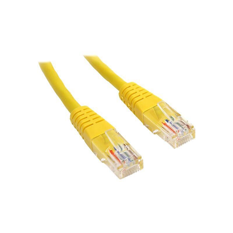 StarTech M45PATCH2YL 2ft Cat5e Yellow Molded RJ45 UTP Patch Cable image 1