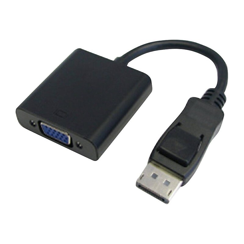 4XEM 4XDPMVGAFA10 1' DisplayPort/VGA Audio/Video Cable, Black image 1