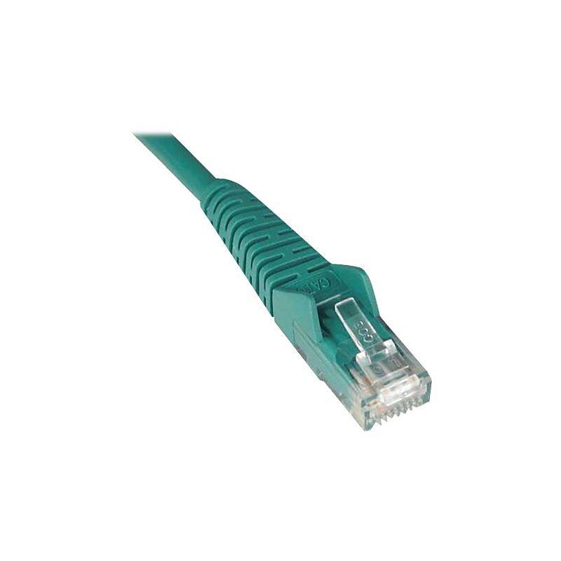 Tripp Lite 1-ft. Cat6 Gigabit Snagless Molded Patch Cable (RJ45 M/M) - Green image 1