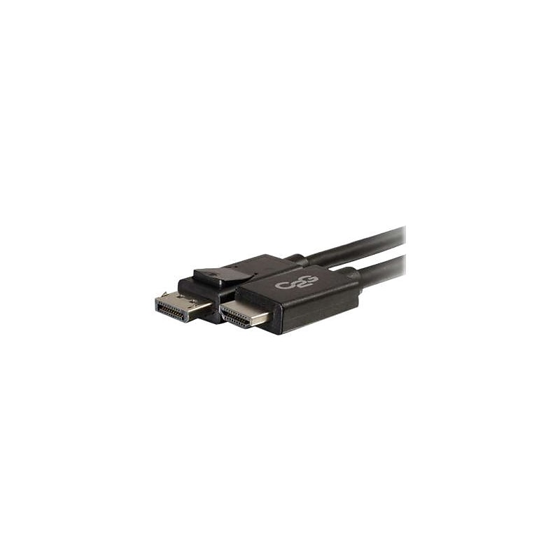 C2G 10ft DisplayPort Male to HD Male Adapter Cable - Black image 1