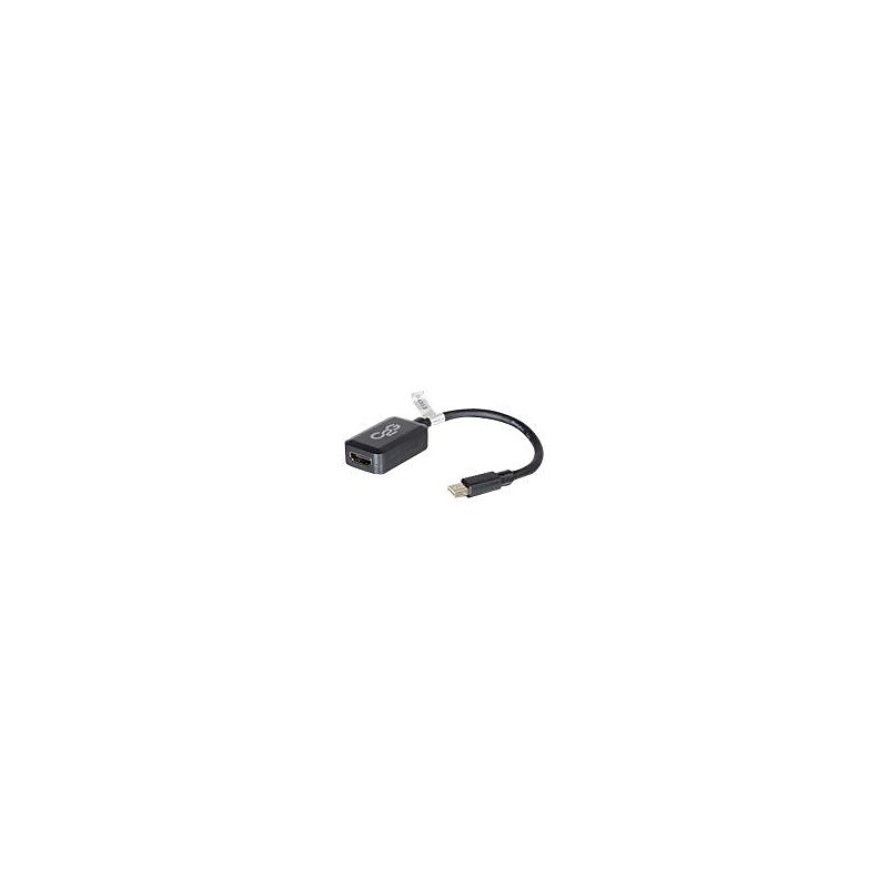 C2G 54313 8" Mini DisplayPort to HDMI Male/Female Converter Adapter, Black image 1