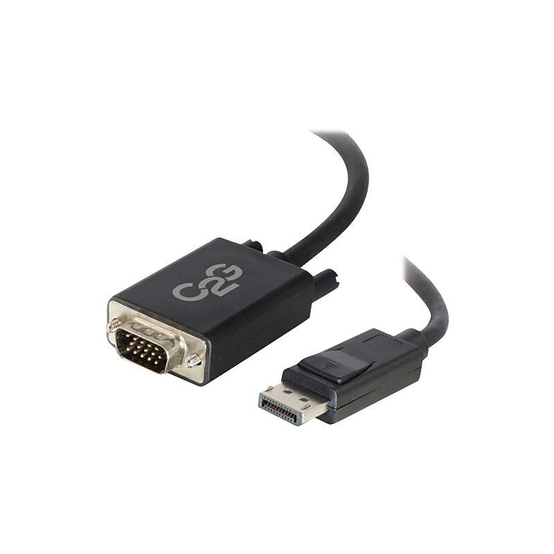 C2G 6' DisplayPort to VGA Male/Male Active Adapter Cable, Black (54332) image 1