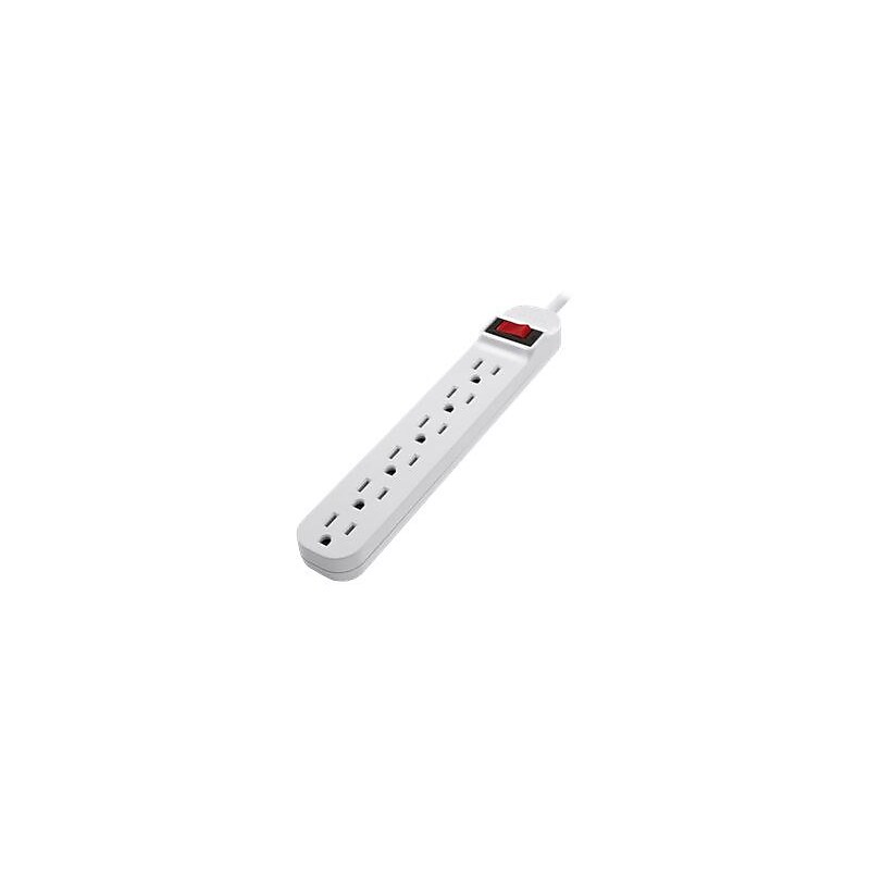 Belkin 6 Outlet Power Strip, White (F9P609-03) image 1