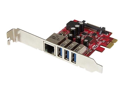 StarTech  3-Port PCI Express USB 3.0 Card and Gigabit Ethernet Simolary simolary.com