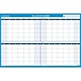 AT-A-GLANCE 90-120 Day 24"H x 36"W Dry Erase Undated Monthly Wall Calendar, Reversible, Blue (PM239 28)~#|#~m002382015_sc7