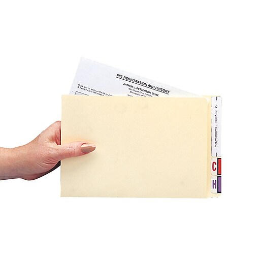 Medical Arts Press File Pocket, Compact Size Manila, 100/Box (51453