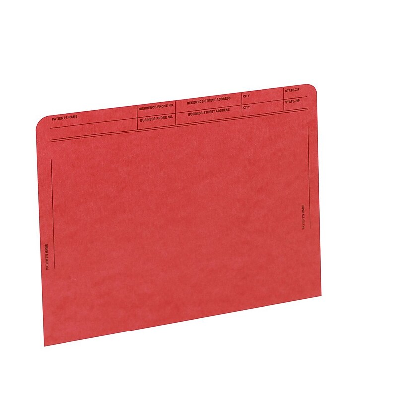 Medical Arts Press®  File Pocket, Letter Size, Red, 50/Box (59547RD) image 1
