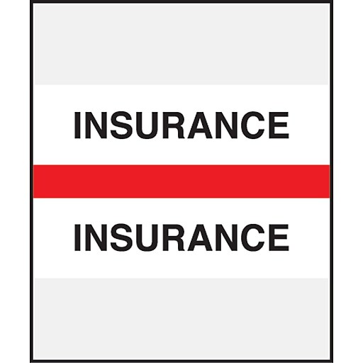 Medical Arts Press® Standard Preprinted Chart Divider Tabs; Insurance