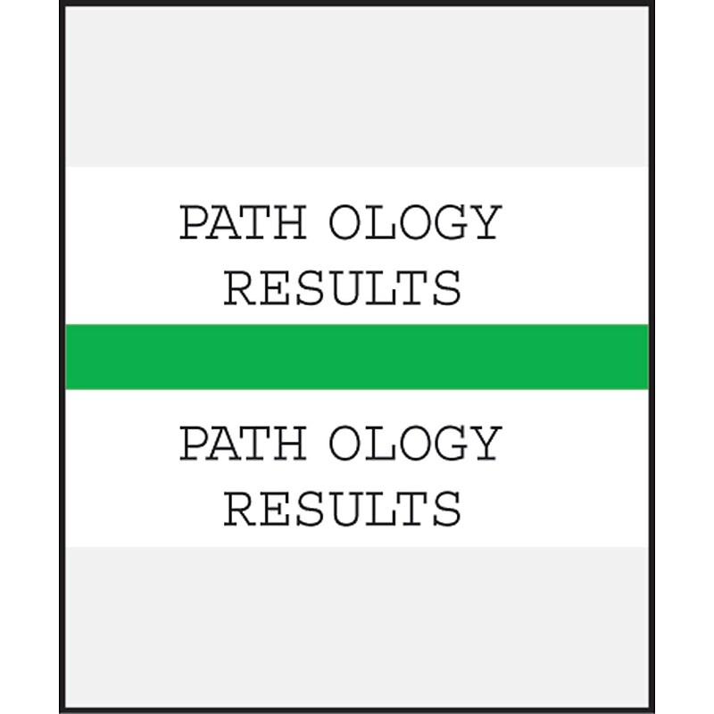Medical Arts Press® Standard Preprinted Chart Divider Tabs; Pathology Results, Green image 1