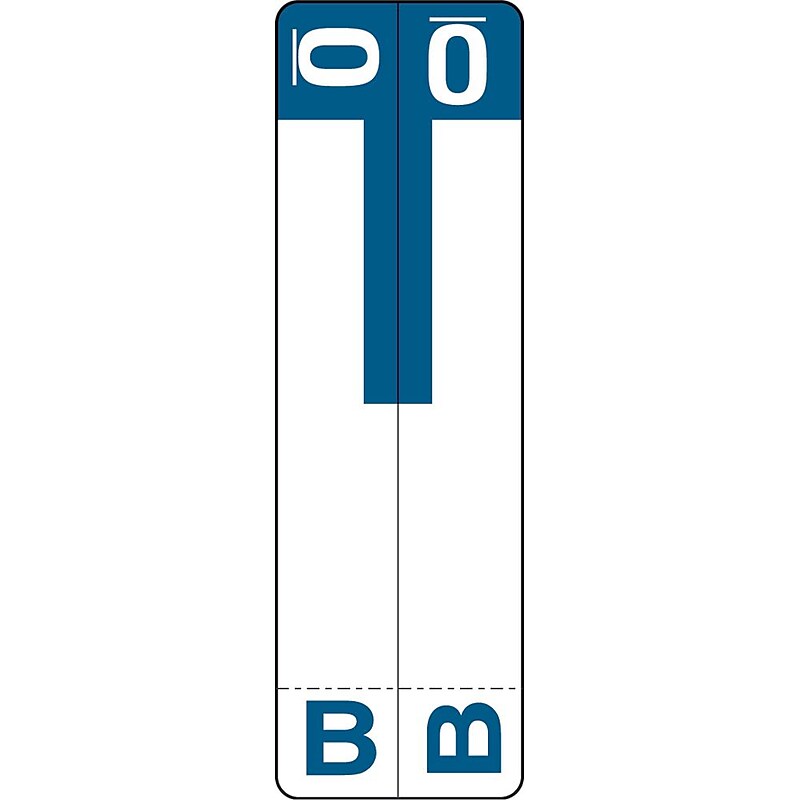 Medical Arts Press® B and O Name Labels, Dark Blue, Smead® Alpha-Z® Compatible image 1