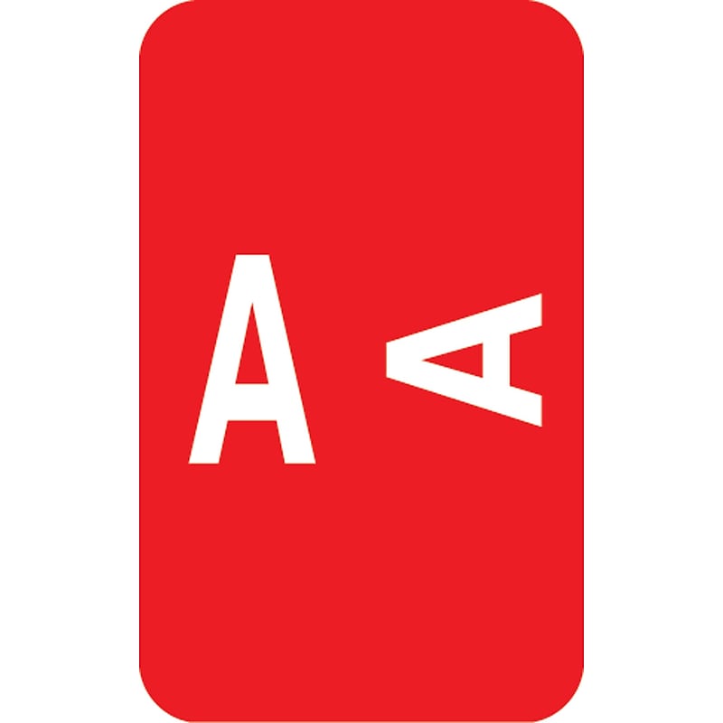 Medical Arts Press® Smead® Alpha-Z® Compatible Alpha Sheet Labels, "A" image 1