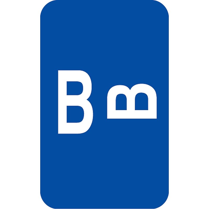 Medical Arts Press® Smead® Alpha-Z® Compatible Alpha Sheet Labels, "B" image 1