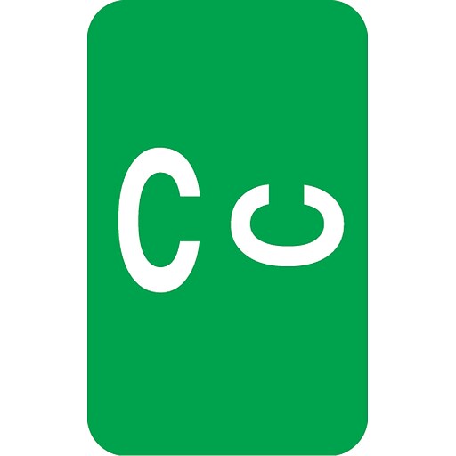 Medical Arts Press® Smead® Compatible Alpha Sheet Labels; C Staples