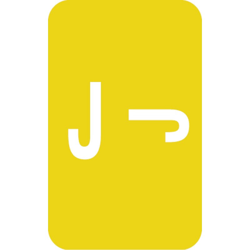 Medical Arts Press® Smead® Alpha-Z® Compatible Alpha Sheet Labels, "J" image 1