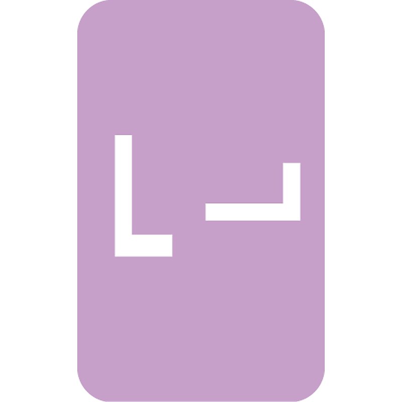 Medical Arts Press® Smead® Alpha-Z® Compatible Alpha Sheet Labels, "L" image 1