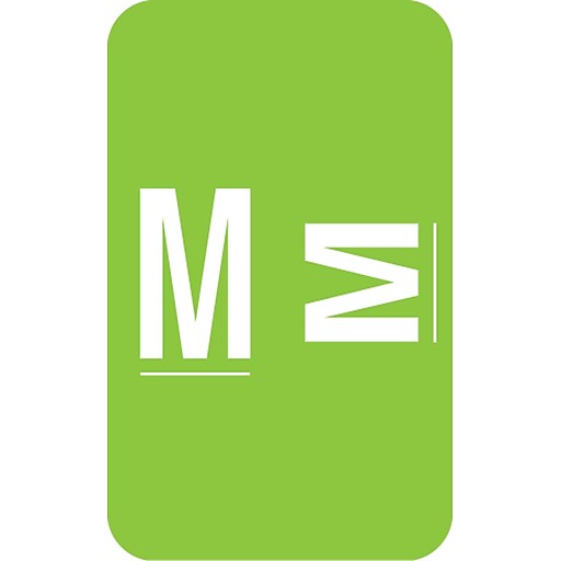 Medical Arts Press® Smead® Compatible Alpha Sheet Labels; M Staples
