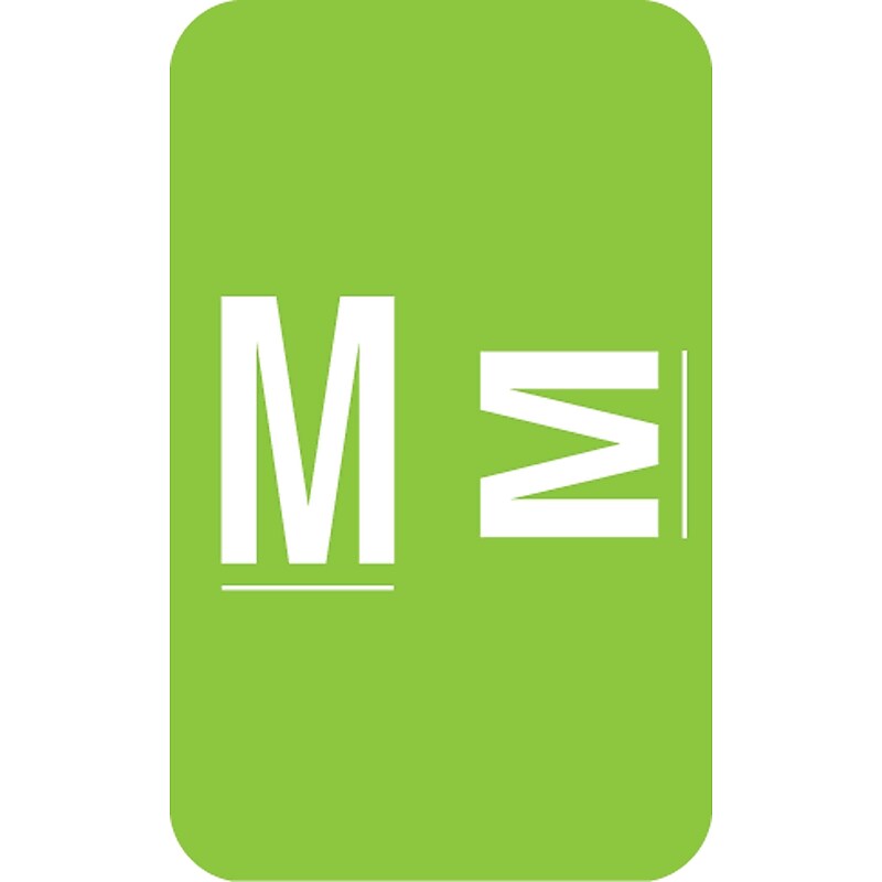 Medical Arts Press® Smead® Alpha-Z® Compatible Alpha Sheet Labels, "M" image 1
