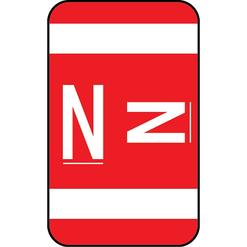 Medical Arts Press® Smead® Alpha-Z® Compatible Alpha Roll Labels, "N" image 1