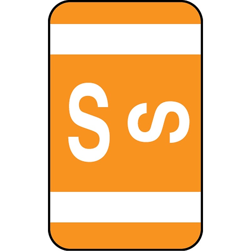 Medical Arts Press® Smead® Alpha-Z® Compatible Alpha Sheet Labels, "S" image 1