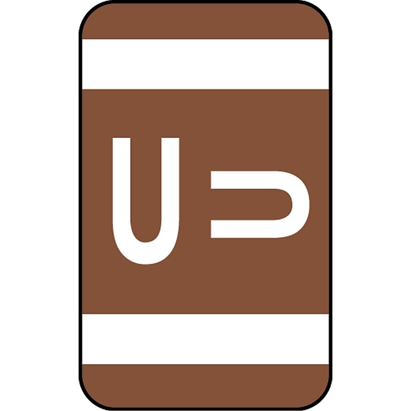 Medical Arts Press® Smead® Alpha-Z® Compatible Alpha Sheet Labels, "U" image 1