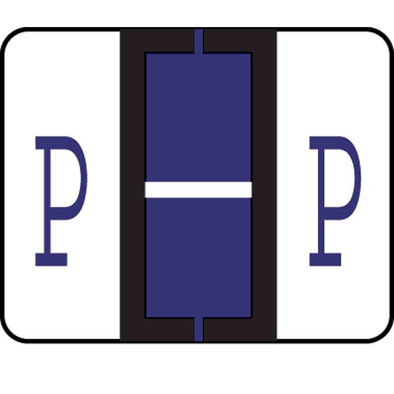 Medical Arts Press® TAB® Products Compatible Alpha Sheet Style Labels; Letter P image 1