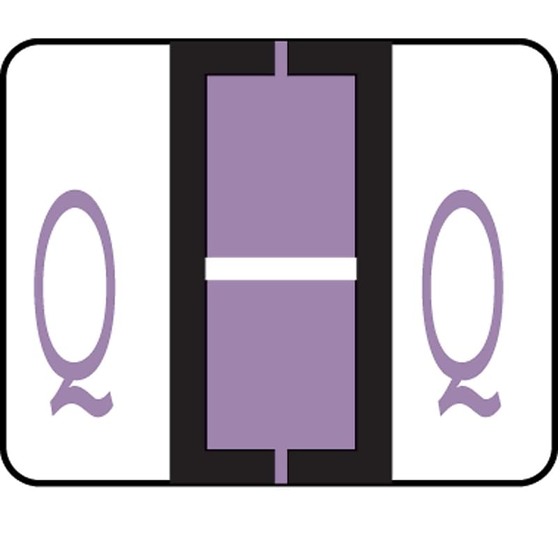 Medical Arts Press® TAB® Products Compatible Alpha Sheet Style Labels; Letter Q image 1