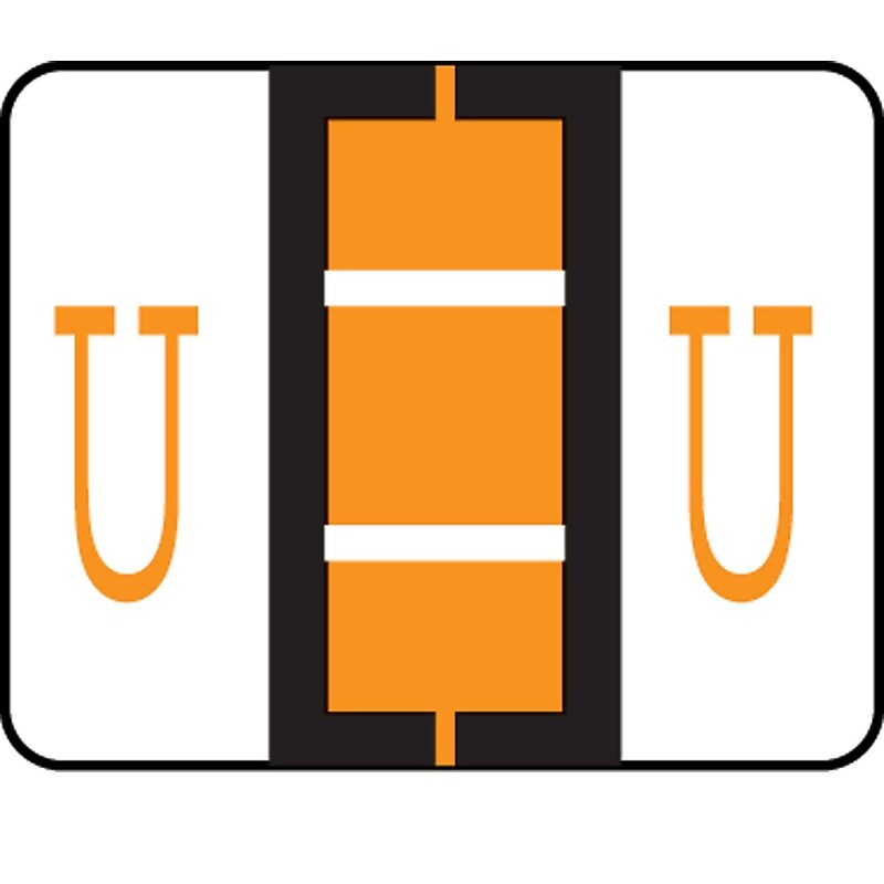 Medical Arts Press® TAB® Products Compatible Alpha Sheet Style Labels; Letter U image 1
