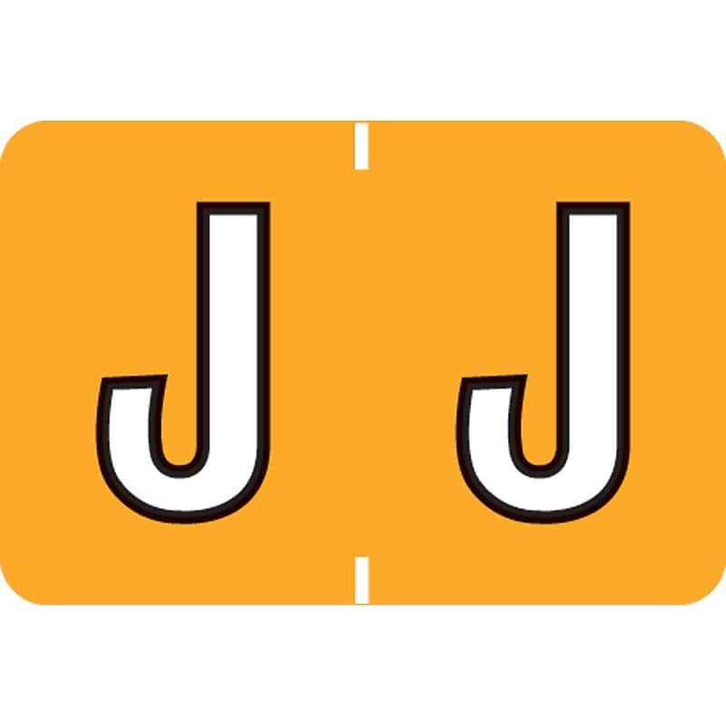 Medical Arts Press Colwell Jewel Tone Compatible Alpha Roll Labels, "J", 500/Roll (33899) image 1