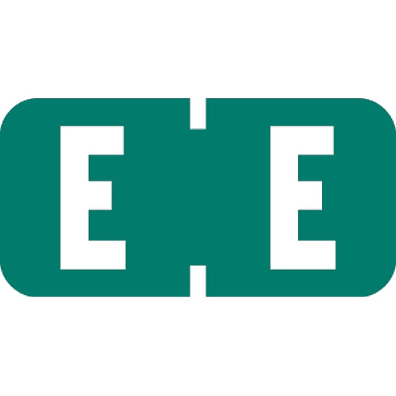 Medical Arts Press TAB Products Compatible Alpha Mini Label Sheets, "E", 250/Pack (36604) image 1
