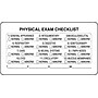 Veterinary Examination Labels, Physical Exam Checklist, White, 1.75 x 3.25 inch, 500 Labels~#|#~m002401123_sc7