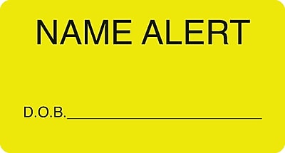 Medical Chart Name Labels
