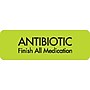 Medication Instruction Labels, Antibiotic, Chartreuse, 1.5 x 0.5 inch, 500 Labels~#|#~m002401192_sc7