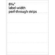Medical Arts Press® Transcription Labels, 2" Perf-Thru Strips, White, 2x8-3/16", 500 Labels