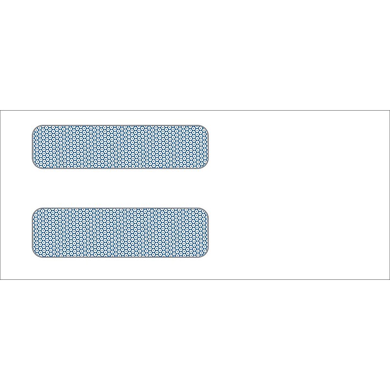 Medical Arts Press Double Window Gummed Envelopes, 3-7/8" x 8-7/8", Security Tint, 500/Box image 1