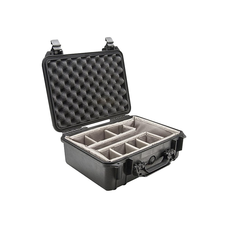Pelican ™ Black Polypropylene Medium Shipping Case with Foam (1450) image 1