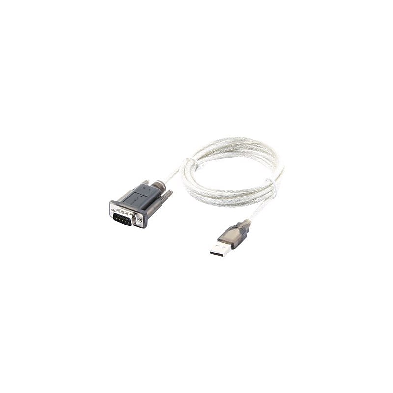 Sabrent 6' USB 2.0 to 9-pin DB-9 RS-232 Serial Adapter Cable, Black (CB-FTDI) image 1