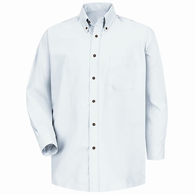 white poplin dress shirt