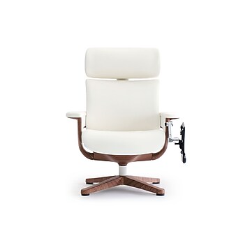 Eurotech NUVEM-WHT Nuvem Leather Executive Chair, Fixed Arms, White