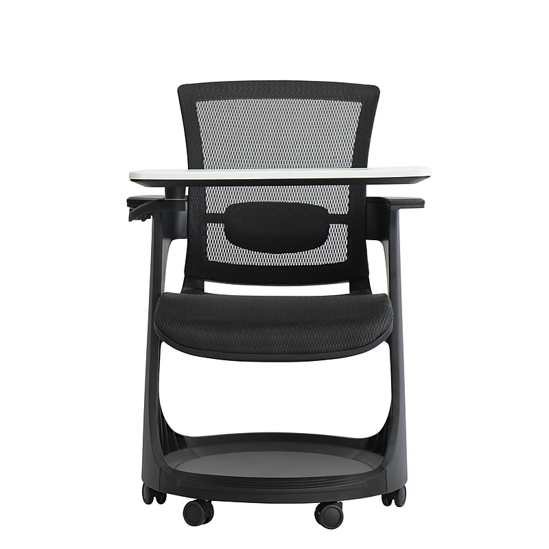 Eurotech SKTRN-BLK Eduskate Mesh Conference Chair, Fixed Arms, Black image 1