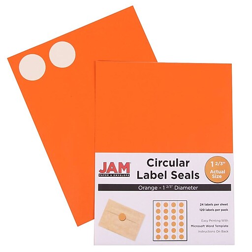 shop staples for jam paper round circle label sticker seals 1 23