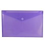 JAM Paper® Plastic Envelopes with Hook & Loop Closure, Legal Booklet, 9.75 x 14.5, Purple, 12/Pack (235827779)~#|#~m002519745_sc7