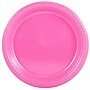 JAM Paper 9" Plastic Plates, Fuchsia Pink, 20/Pack (9255320681)~#|#~m002519837_sc7