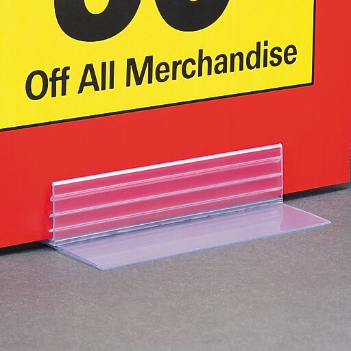 FFR Merchandising SuperGrip® TStyle TableTop Sign Holder, 3" L, 30